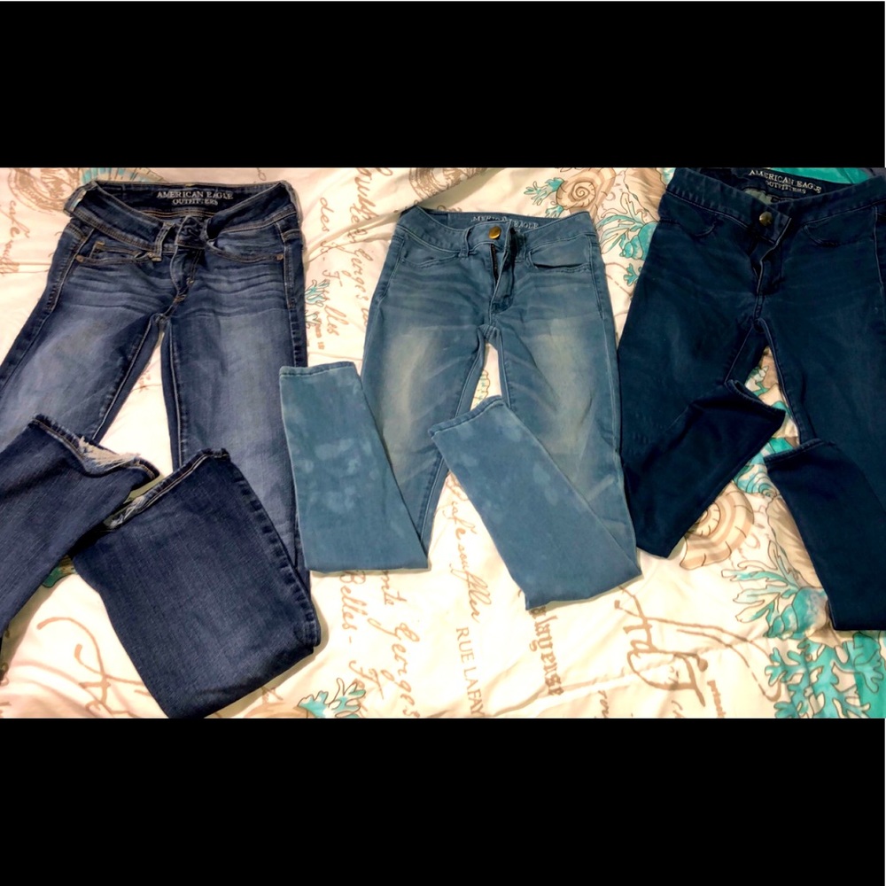 6 pair of American Eagle & Hollister jeans!